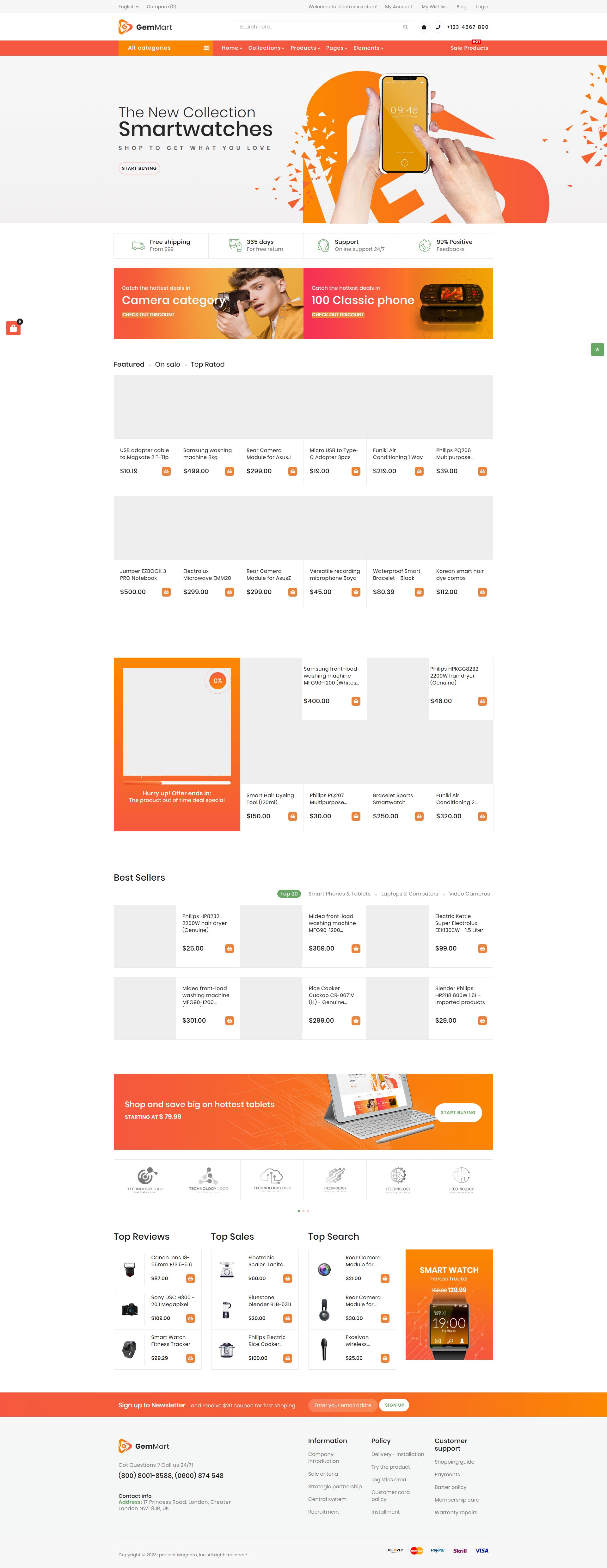 GemMart – Premium Responsive Marketplace Multipurpose Magento 2 Theme theme — Desktop preview
