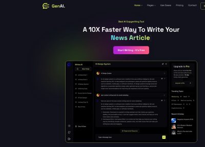 GenAI – Premium Responsive AI Agency & Technology Startup WordPress Theme