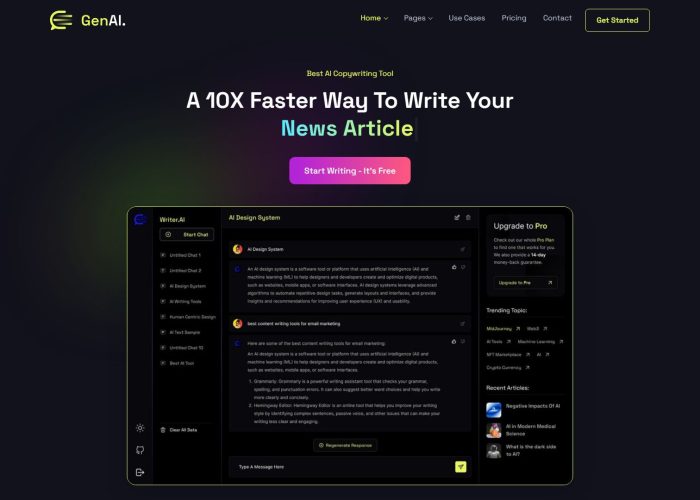 GenAI – Premium Responsive AI Agency & Technology Startup WordPress Theme