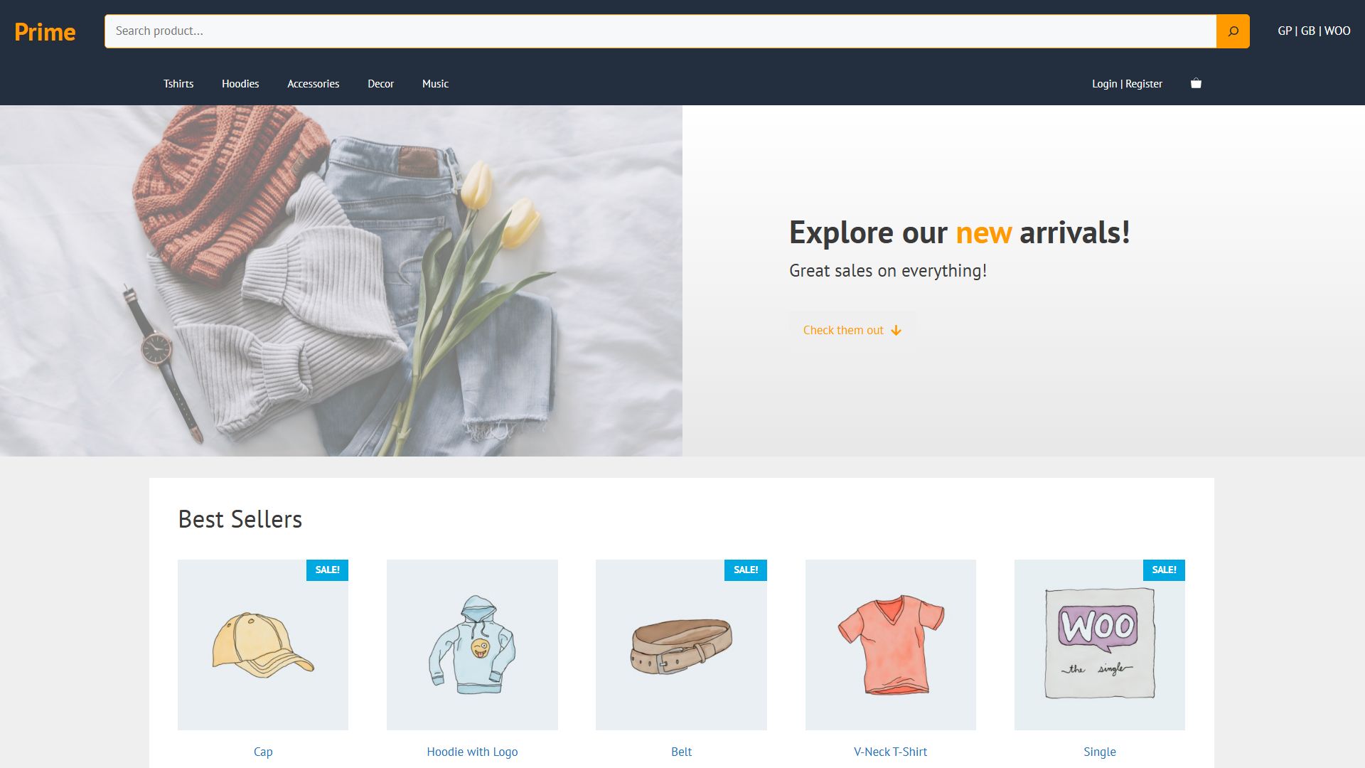 GeneratePress theme desktop preview in the lightweight theme comparison