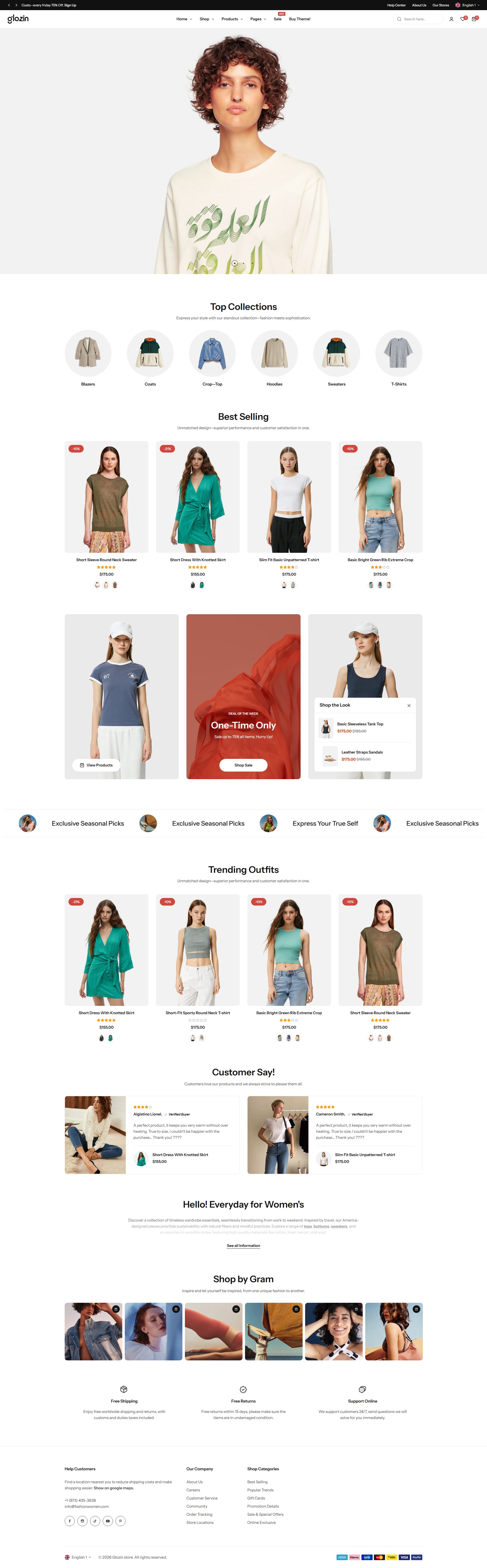 Glozin – Premium Responsive Multipurpose Magento 2 Theme theme — Desktop preview