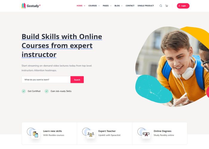 Gostudy – Premium Responsive LearnDash Education WordPress Theme