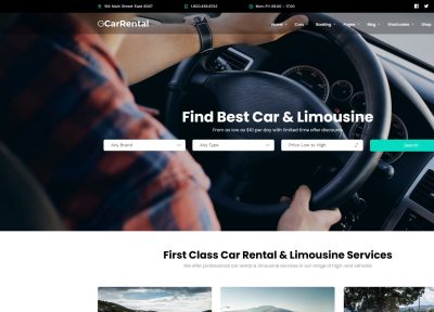 Grand Car Rental – Premium Responsive Car Rental & Limousine WordPress Theme