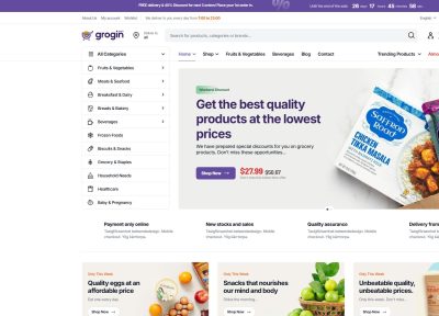 Grogin – Premium Responsive Grocery Store WooCommerce WordPress Theme