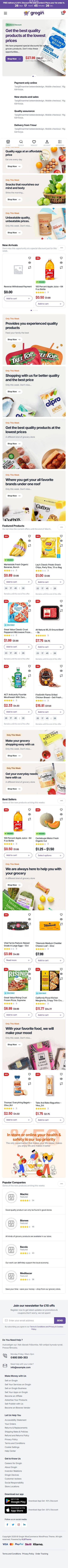 Grogin – Premium Responsive Grocery Store WooCommerce WordPress Theme theme — Mobile preview