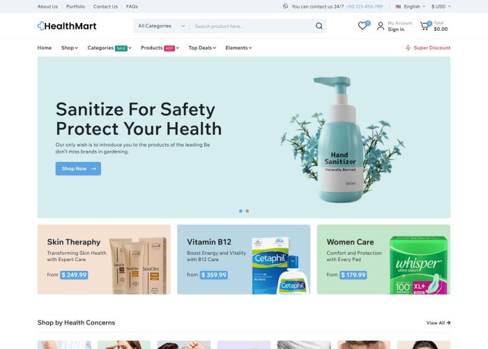 HealthMart – Premium Responsive Pharmacy & Medical PrestaShop Theme