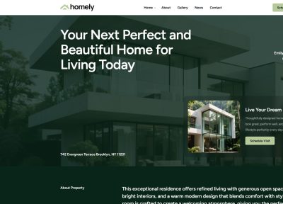 Homely – Premium Responsive Single Property Real Estate HTML5 Template