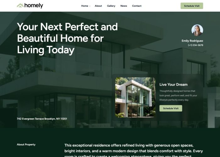 Homely – Premium Responsive Single Property Real Estate HTML5 Template