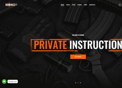 Honor – Premium Responsive Shooting Club & Gun Store WordPress Theme