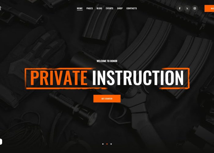Honor – Premium Responsive Shooting Club & Gun Store WordPress Theme