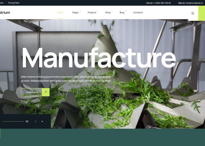 Industrium – Premium Responsive Industry & Factory WordPress Theme