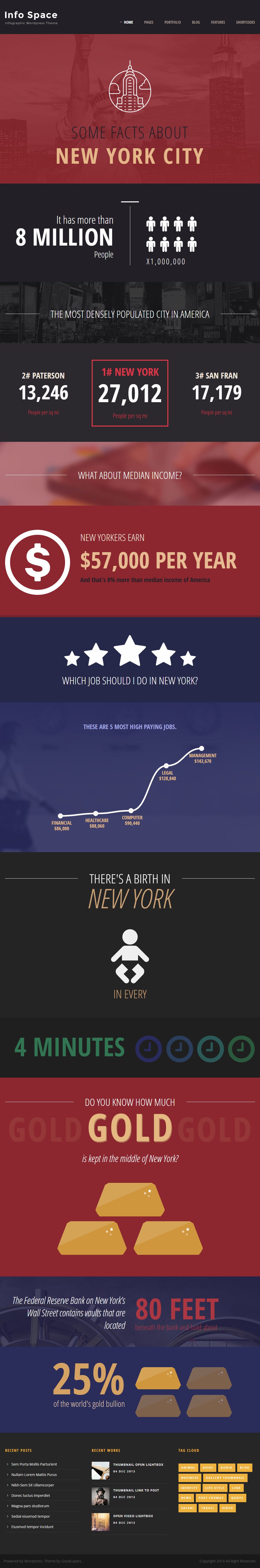 Info Space – Premium Responsive Infographic WordPress Theme theme — Tablet preview