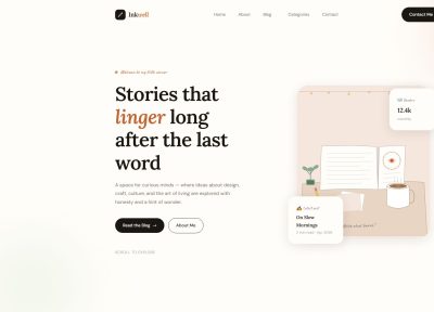 Inkwell – Premium Responsive Minimal Personal Blog WordPress Theme