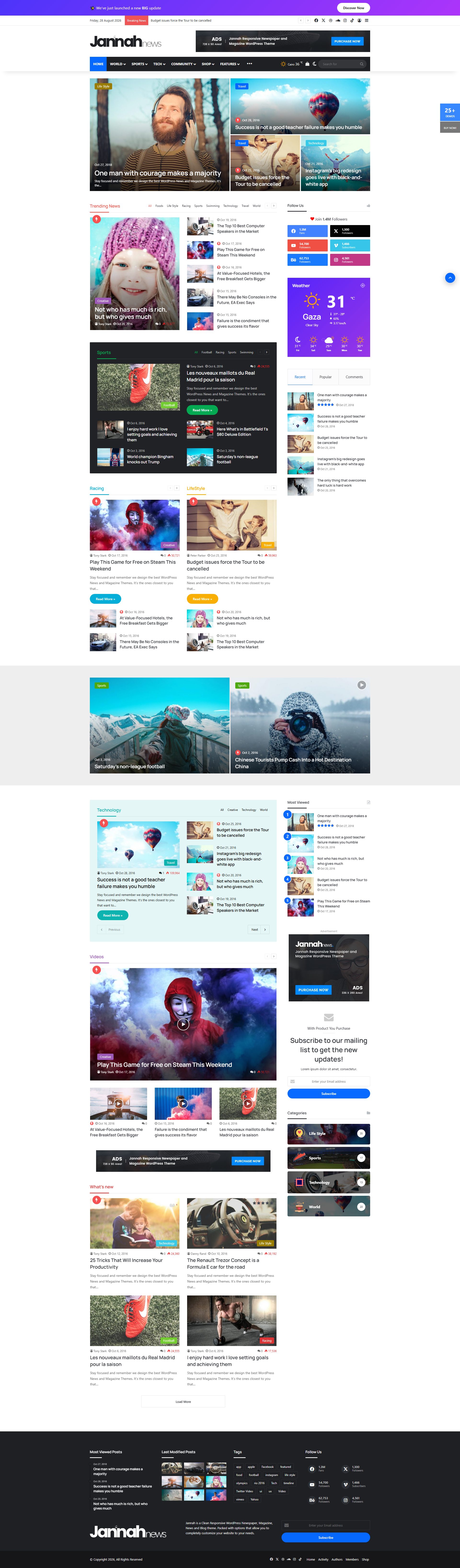 Jannah WordPress Magazine Theme