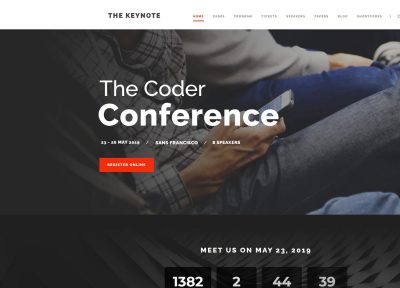 The Keynote – Premium Responsive Conference & Event WordPress Theme