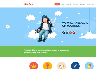 Kids Care – Premium Responsive Children Child Care WordPress Theme