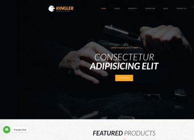Kingler – Premium Responsive Weapon Store & Gun Training WordPress Theme