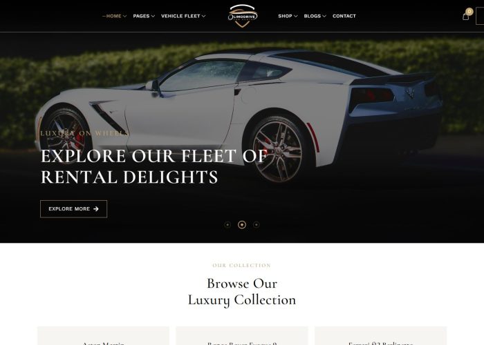 LimoDrive – Premium Responsive Limousine Car Rental WordPress Theme