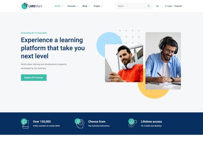 LMSmart – Premium Responsive LearnDash Education WordPress Theme