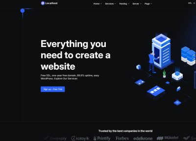 Localhost – Premium Responsive Hosting WordPress Theme