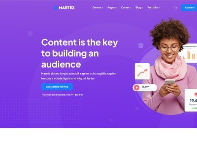 Martex – Premium Responsive Software, SaaS & Startup Drupal Theme