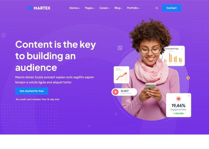 Martex – Premium Responsive Software, SaaS & Startup Drupal Theme