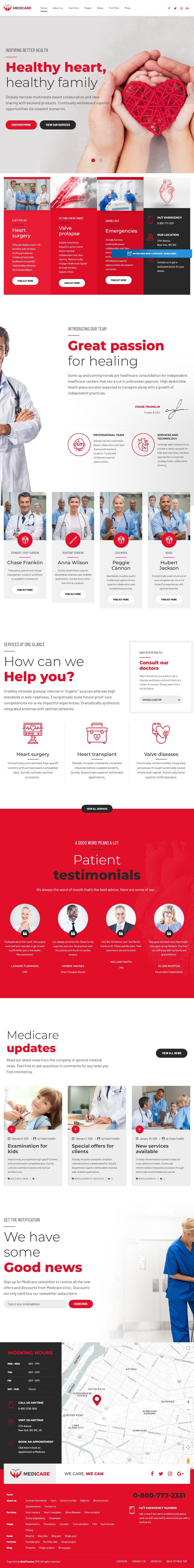 Medicare – Premium Responsive Doctor Medical WordPress Theme theme — Tablet preview