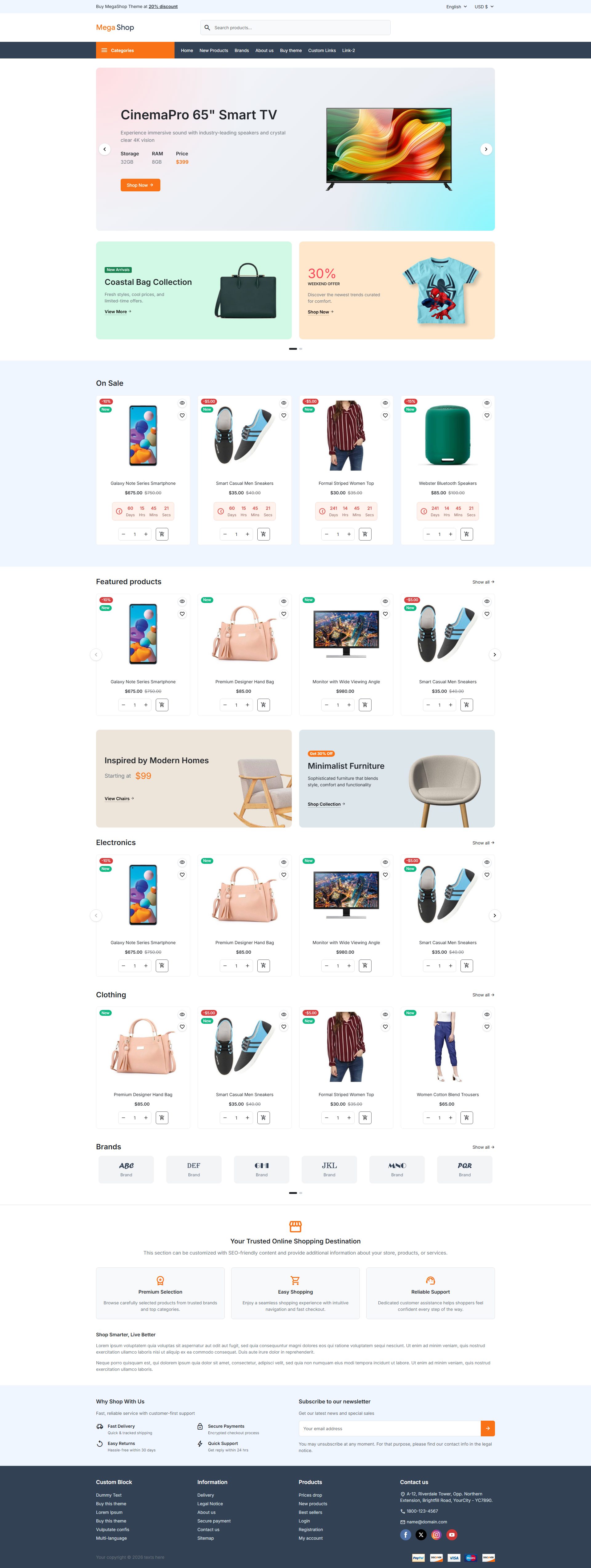 MegaShop PrestaShop 9 Theme