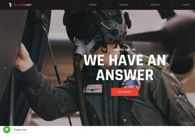 Militarology – Premium Responsive Military Service & Veterans WordPress Theme