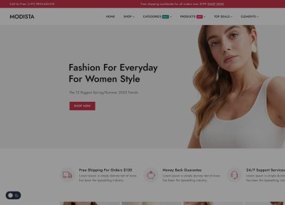 Modista – Premium Responsive Fashion Store WooCommerce WordPress Theme