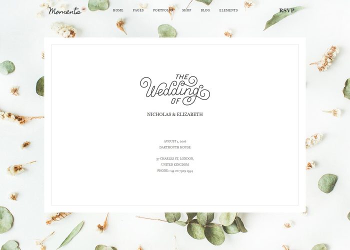 Moments – Premium Responsive Wedding and Event WordPress Theme