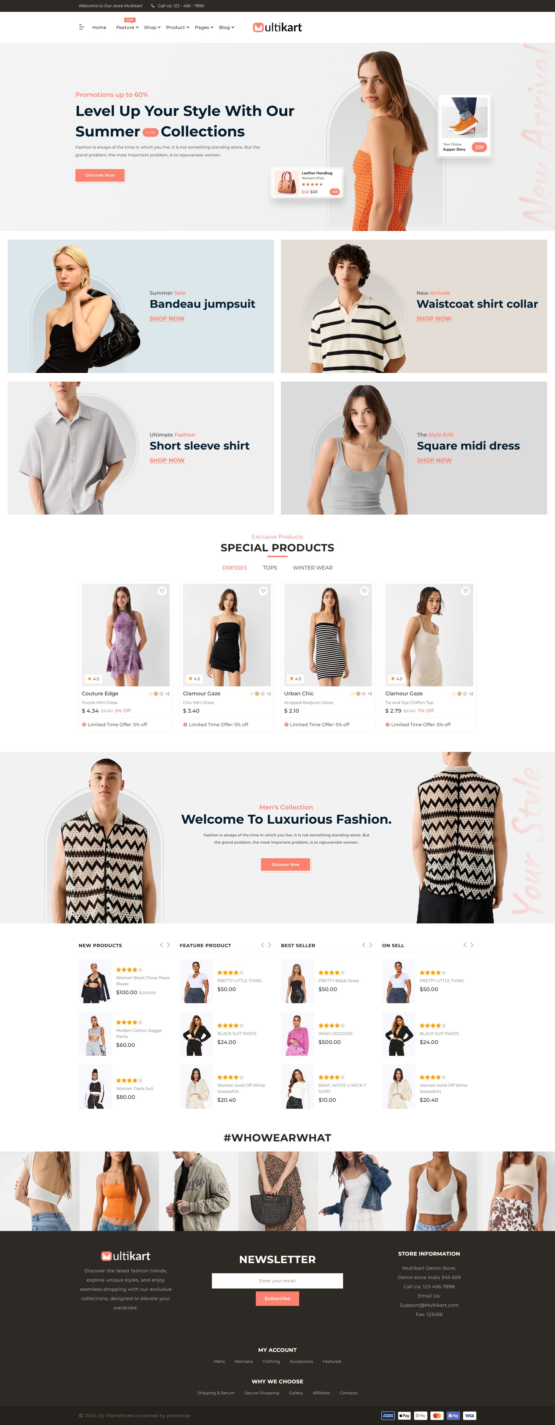 Multikart – Premium Responsive eCommerce Bootstrap 5 HTML5 Template theme — Desktop preview