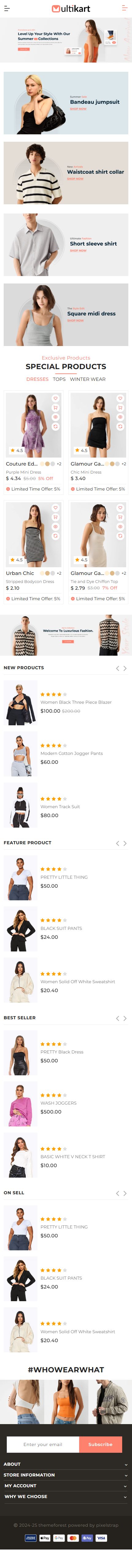 Multikart – Premium Responsive eCommerce Bootstrap 5 HTML5 Template theme — Mobile preview