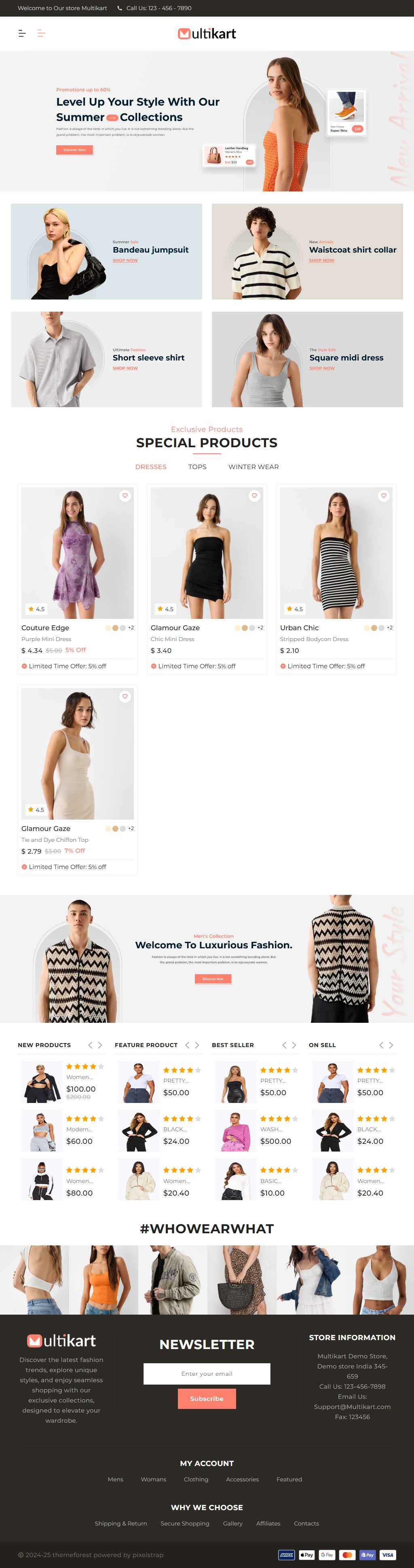 Multikart – Premium Responsive eCommerce Bootstrap 5 HTML5 Template theme — Tablet preview