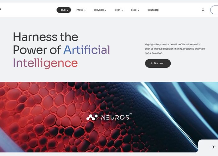 Neuros – AI Agency & Technology WordPress Theme