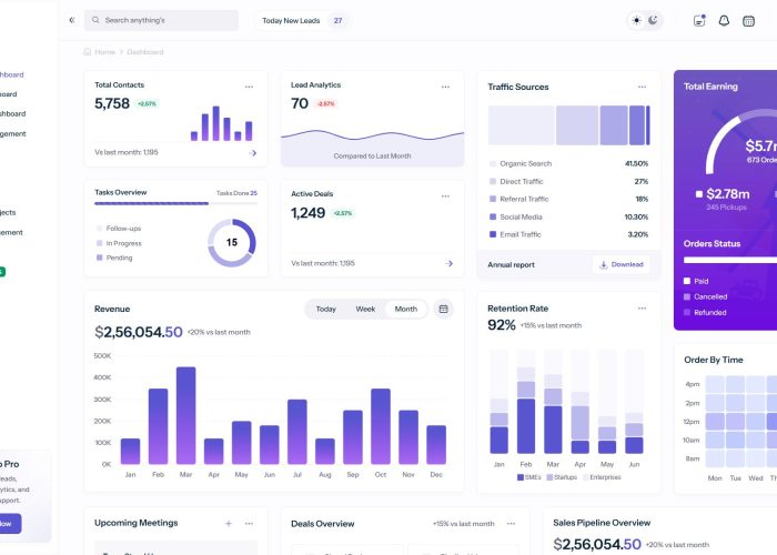 NexLink – Premium Responsive CRM Admin Dashboard HTML5 Template