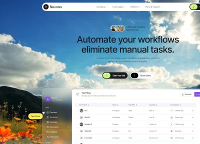 NextSaaS – Premium Responsive Next.js SaaS Startup HTML5 Template