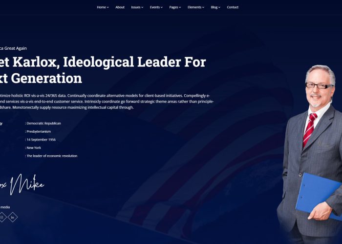 Nominee – Premium Responsive Political WordPress Theme for Candidates