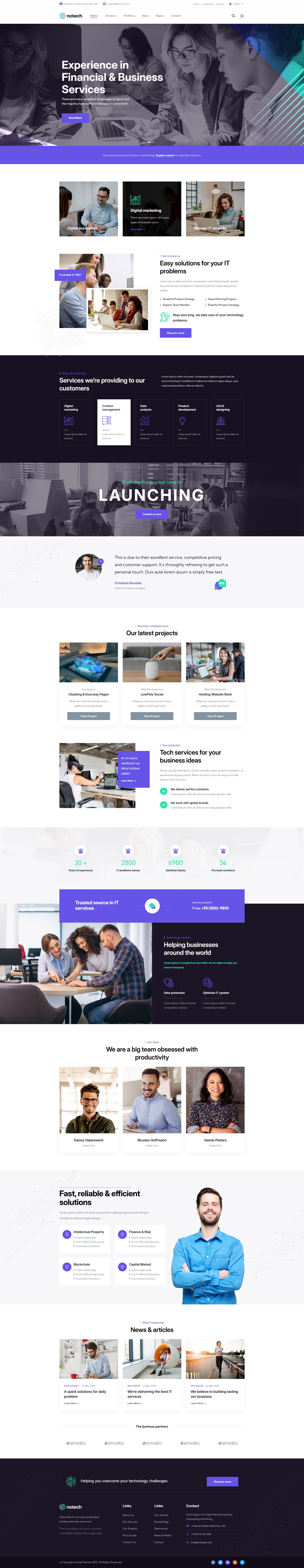 Notech Drupal Corporate Website Themes