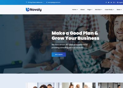 Novaly – Premium Responsive Consulting & Business Joomla Template