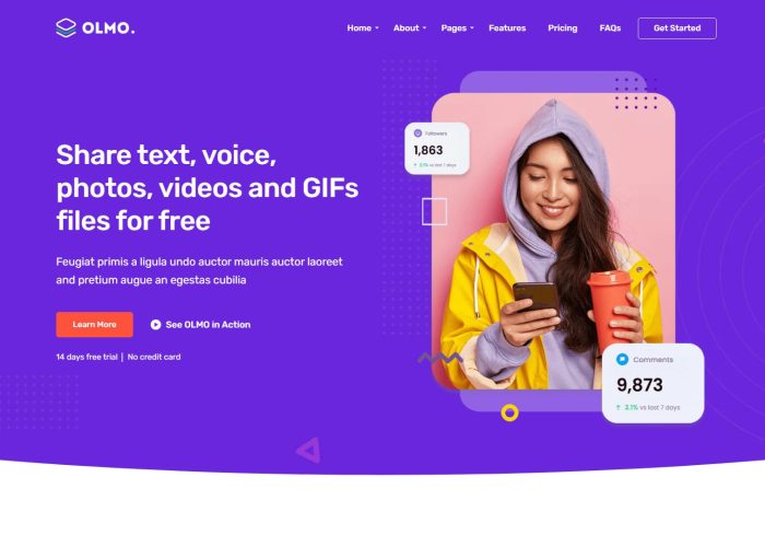 OLMO – Premium Responsive Software & SaaS Joomla 6 Template