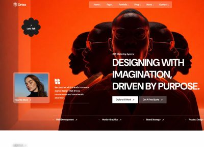 Orisa – Premium Responsive Creative Agency HTML5 Template