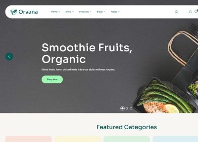 Orvana – Premium Responsive Organic Food Store WordPress Theme