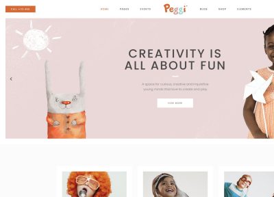 Peggi – Premium Responsive Children Kindergarten WordPress Theme
