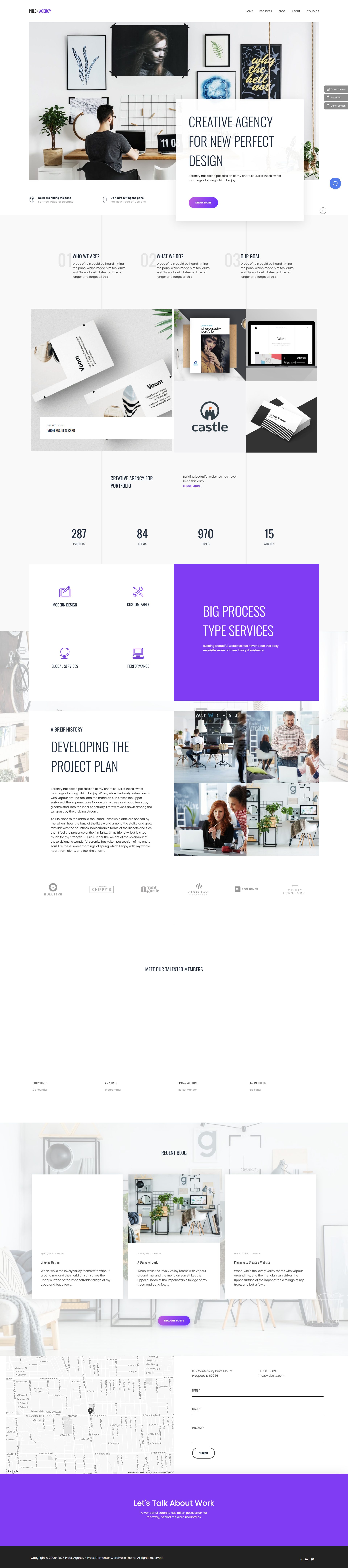 Phlox Pro – Premium Responsive One Page Parallax WordPress Theme theme — Desktop preview