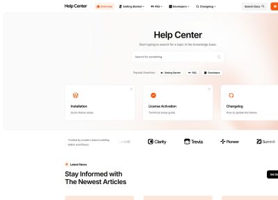 pixdocs – Premium Responsive Documentation & Help Center WordPress Theme