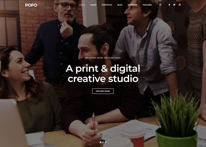 Pofo – Premium Responsive Creative Agency MultiPurpose HTML5 Template