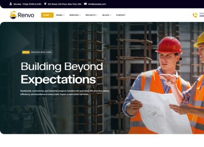 Renvo – Premium Responsive Construction & Industrial WordPress Theme
