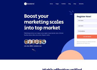 Saasland – Premium Responsive SaaS & Startup WordPress Theme