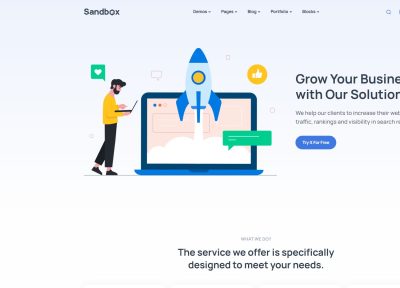 Sandbox – Premium Responsive Modern Multipurpose Drupal Theme